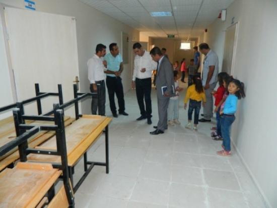 Kaymakam Aktürk Yapımı Tamamlanan Okulda İncelemelerde Bulundu