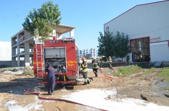 Boya Fabrikasında Yangın Paniği