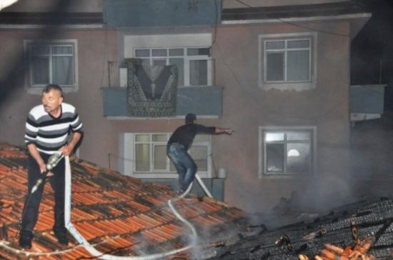 Hisarcık'ta Yangın