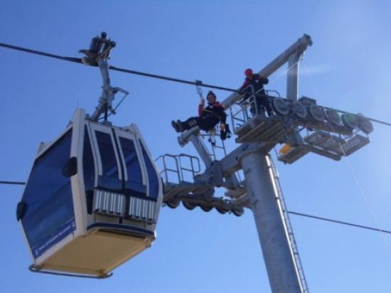 Bursa'nın Yeni Teleferiğinde Nefes Kesen Tatbikat