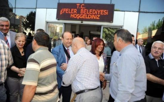 Çerçioğlu Ve Özakcan Efeler Belediyesi Personeliyle Bayramlaştı