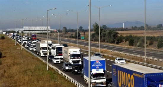 Bolu'da bayram trafiği çilesi!
