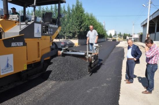 Kartepe'de Asfalt Çalışması