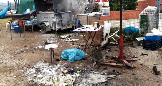 Kurban pazarında tüp patladı: 1 yaralı!