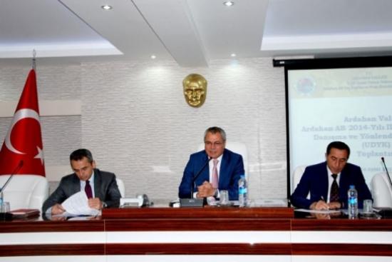 Proje İzleme Toplantısı Vali Deniz Başkanlığında Yapıldı