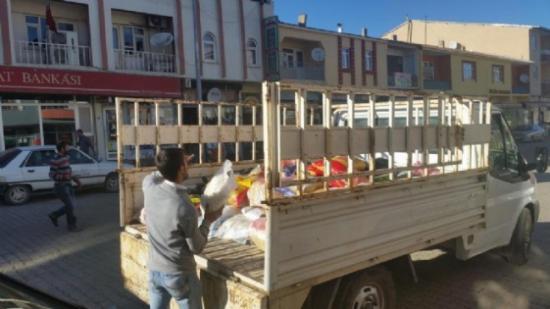 Karlıova Belediyesi'nden Kobani'ye Yardım