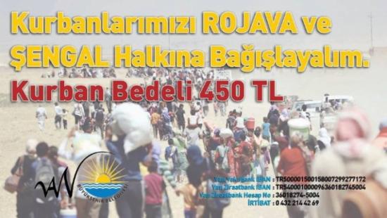 Van Büyükşehir Belediyesi'nden Rojava Ve Şengal İçin 'kurban' Kampanyası