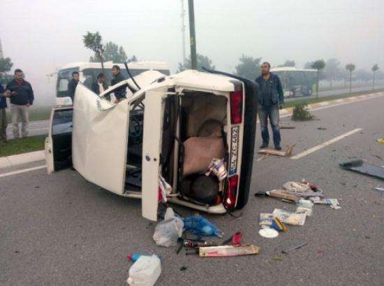 Sakarya'da Trafik Kazası: 1 Yaralı