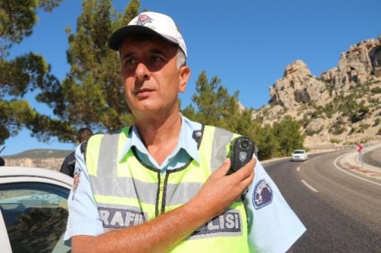 Mut'ta Trafik Polislerine Yaka Kamerası