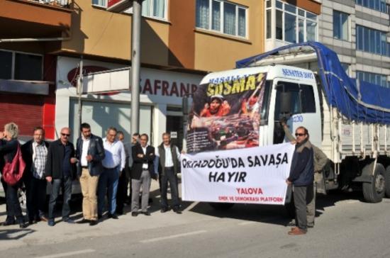 Yalova'dan Ezidilere 19 Ton Gıda Maddesi