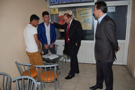 Kaymakam Kaya Küçük Sanayii Sitesini Ziyaret Etti