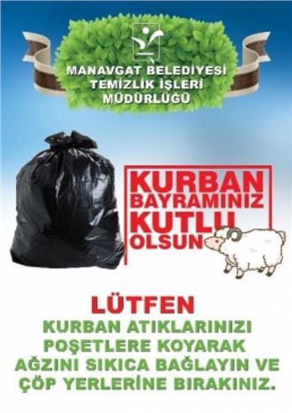 Manavgat Belediyesi'nden Kurban Atıkları Uyarısı