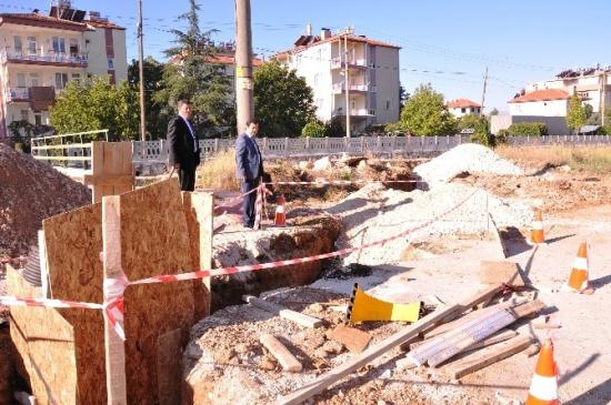 Başkan Mutlu Alt Yapı Çalışmalarını Yerinde İnceledi