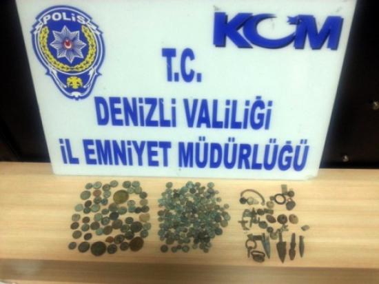 Denizli'de 260 Adet Tarihi Eser Ele Geçirildi