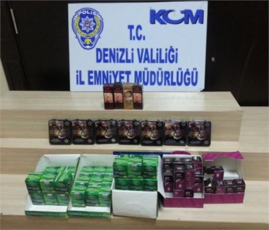 Denizli'de Kaçakçılık Operasyonu: 2 Gözaltı
