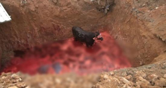 Düştüğü çukurdan 3 saatte çıkarıldı!