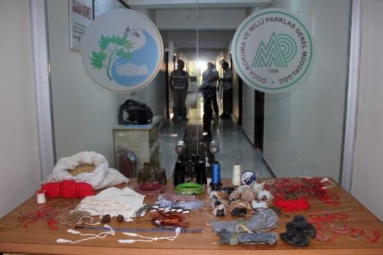Gümüşhane'de Şahin Avcıları Kıskıvrak Yakalandı