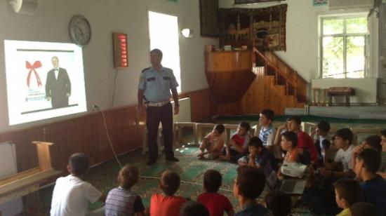 Kur'an Kursunda Trafik Eğitimi Aldılar