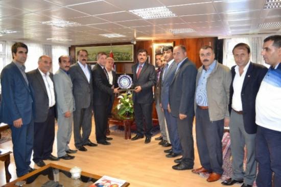 Muhtarlardan Başkan Asya'ya Teşekkür Ziyareti