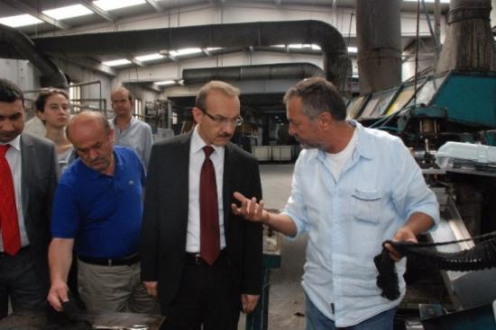 Vali Yavuz Uşak Deri Karma Osb'de İncelemelerde Bulundu