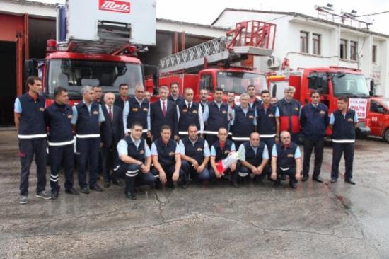 Başkan Yanılmaz İtfaiyecileri Ziyaret Etti