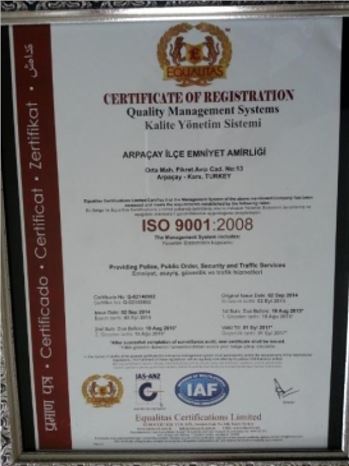 Arpaçay Emniyet Amirliği'nin Başarısı Resmen Tescillendi