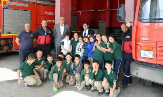 Yozgat Özel Ergin Koleji Öğrencileri İtfaiye Müdürlüğünü Ziyaret Etti