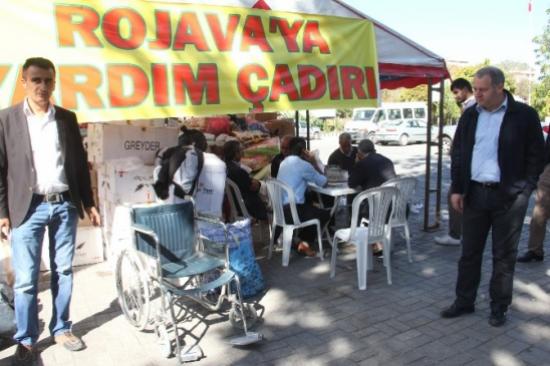 Asimder'den Rojava'ya Yardım Çadırına Destek Ziyareti