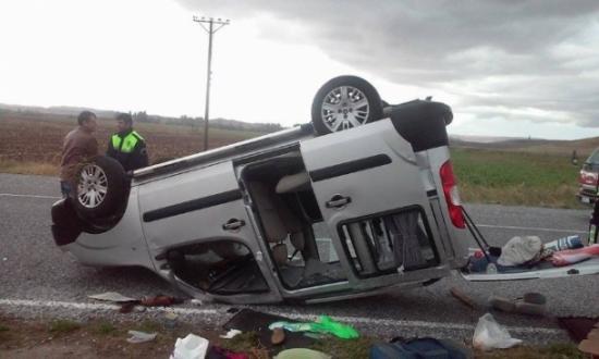 Yerköy'de Trafik Kazası : 4 Yaralı