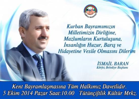 Başkan Baran'dan Kurban Bayramı Mesajı