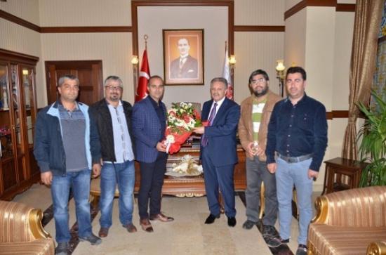 Erzincan Gazeteciler Cemiyetinden Erzincan Valisi Süleyman Kahramana Ziyaret