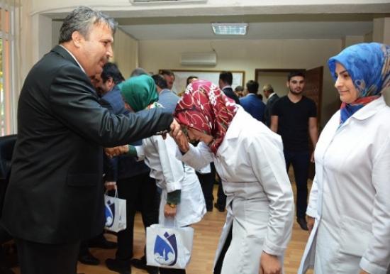 Başkan Çerçi Personeliyle Bayramlaştı