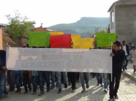 Çukurcada Işid Saldırılarına Protesto Yürüyüşü