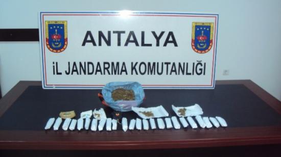 Manavgat'ta Jandarmadan Uyuşturucu Operasyonları