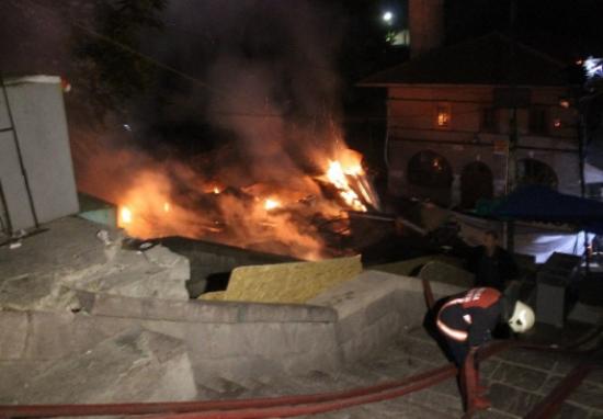 Başkent'te Yangın Paniği