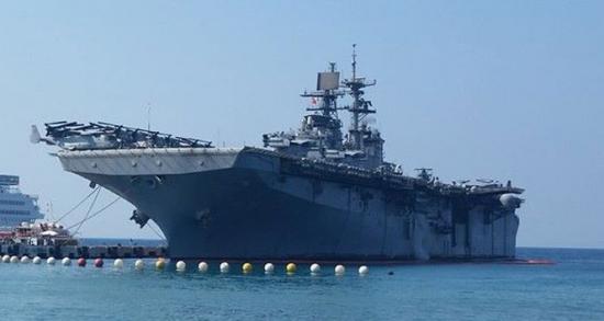 ABD askeri gemisi Kuşadası'nda!