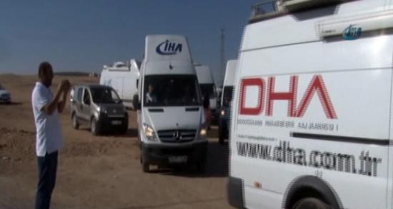 Basın araçları o bölgeden uzaklaştırıldı!