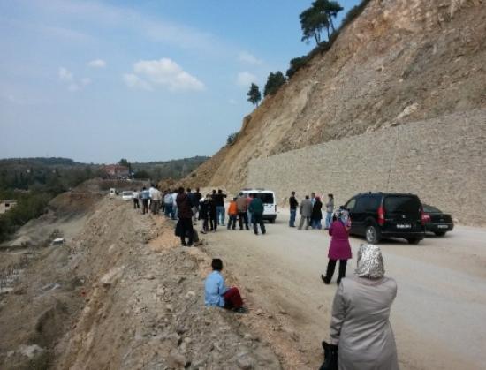 Bursa'da Yürekleri Ağza Getiren Heyelan