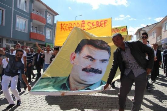Karlıova'da Kobane İçin Yürüyüş