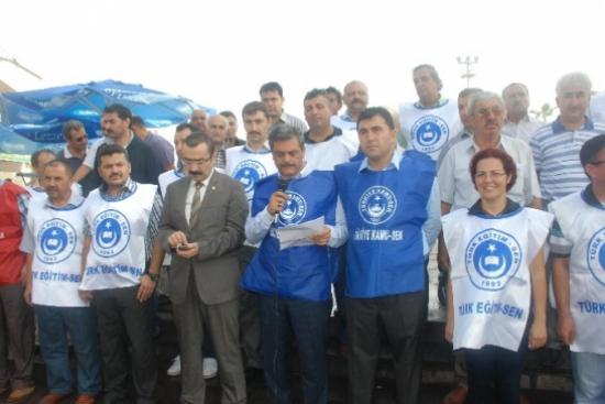 Tes Osmaniye'de 1 Günlük İş Bırakma Eylemi Yaptı