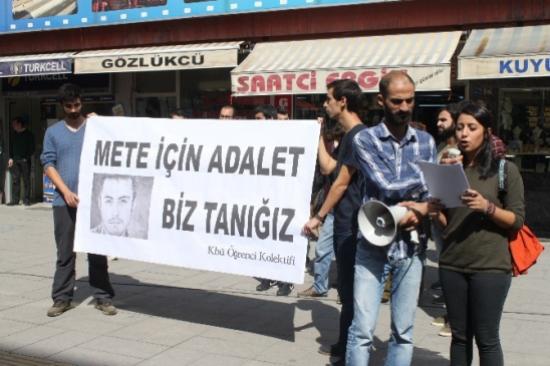 Karabük Öğrenci Kolektiflerinden Metehan'a Destek Eylemi