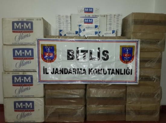 Bitlis'te 35 Bin 780 Paket Sigara Ele Geçirildi