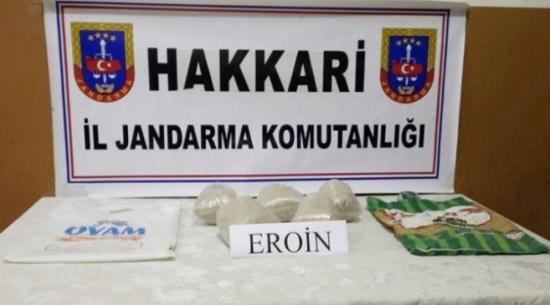 Hakkari'de Jandarmadan Uyuşturucu Operasyonu