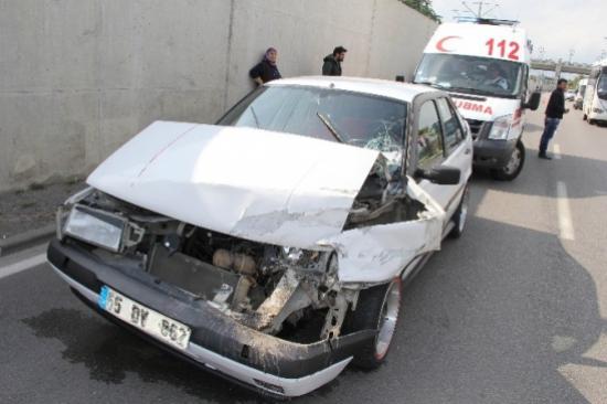 Samsun'da Kaza: 1 Yaralı