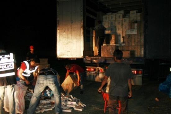 Iğdır'da Gümrük Kaçağı 534 Bin Paket Sigara Ele Geçirildi