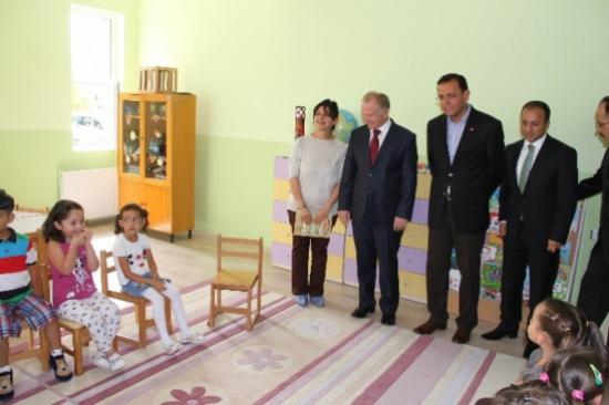 Gülşehir'de Yapımı Tamamlanan Anaokulu Düzenlenen Törenle Hizmete Açıldı