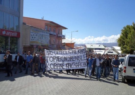 Varto'da Işid Protestosu