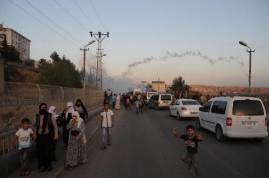 Cizre'de Olaylı Cenaze Karşılaması