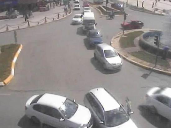 Erzincan'da Trafik Kazaları Mobese'ye Yansıdı