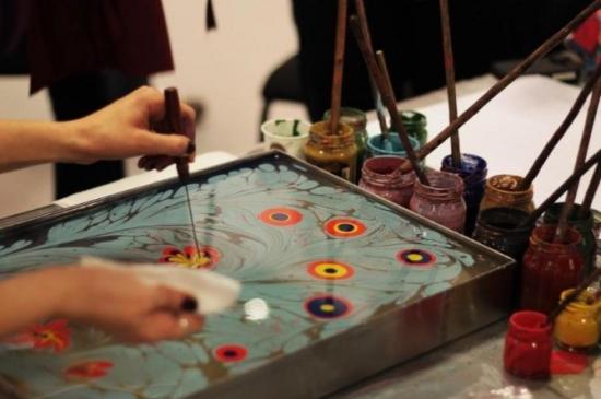 Edirne Devecihan'da Dünya Mirası 'ebru' Kursu Açılacak